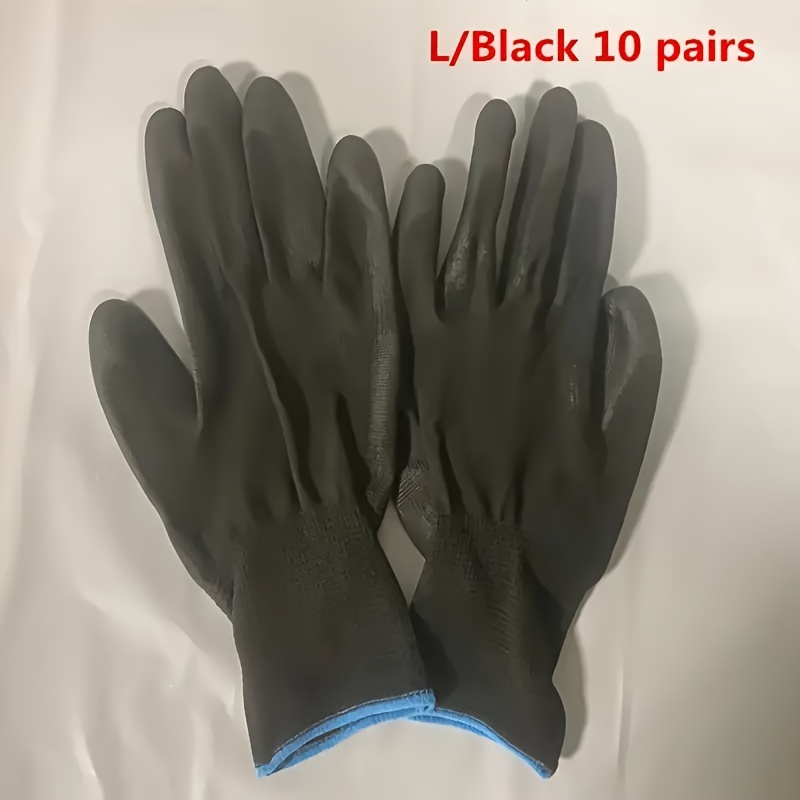 12 Pares De Guantes De Trabajo De Seguridad Guantes - Temu