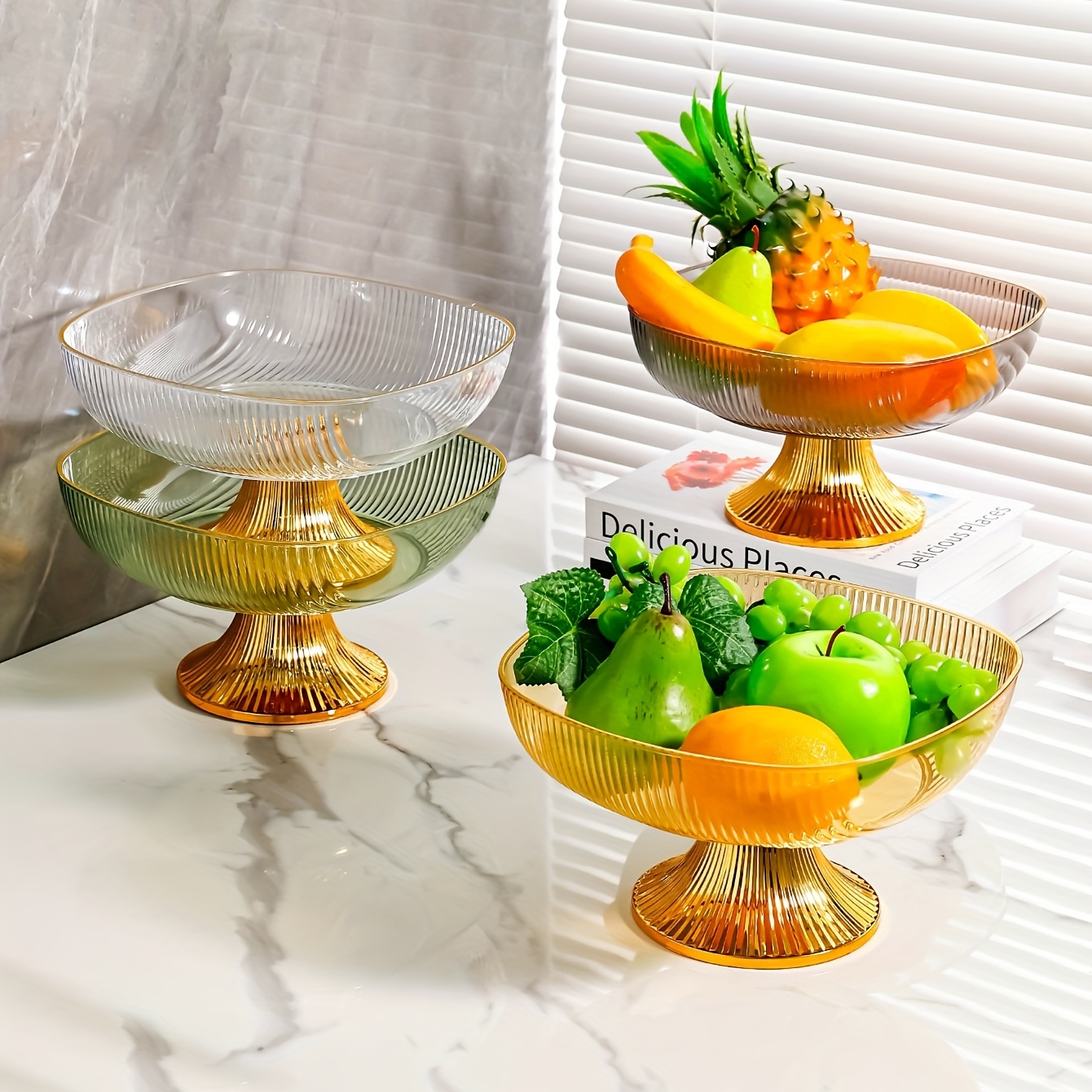 Set di plastica decorativa di frutta da 10 pezzi, frutta artificiale  realistica frutta finta per la decorazione Changzhao