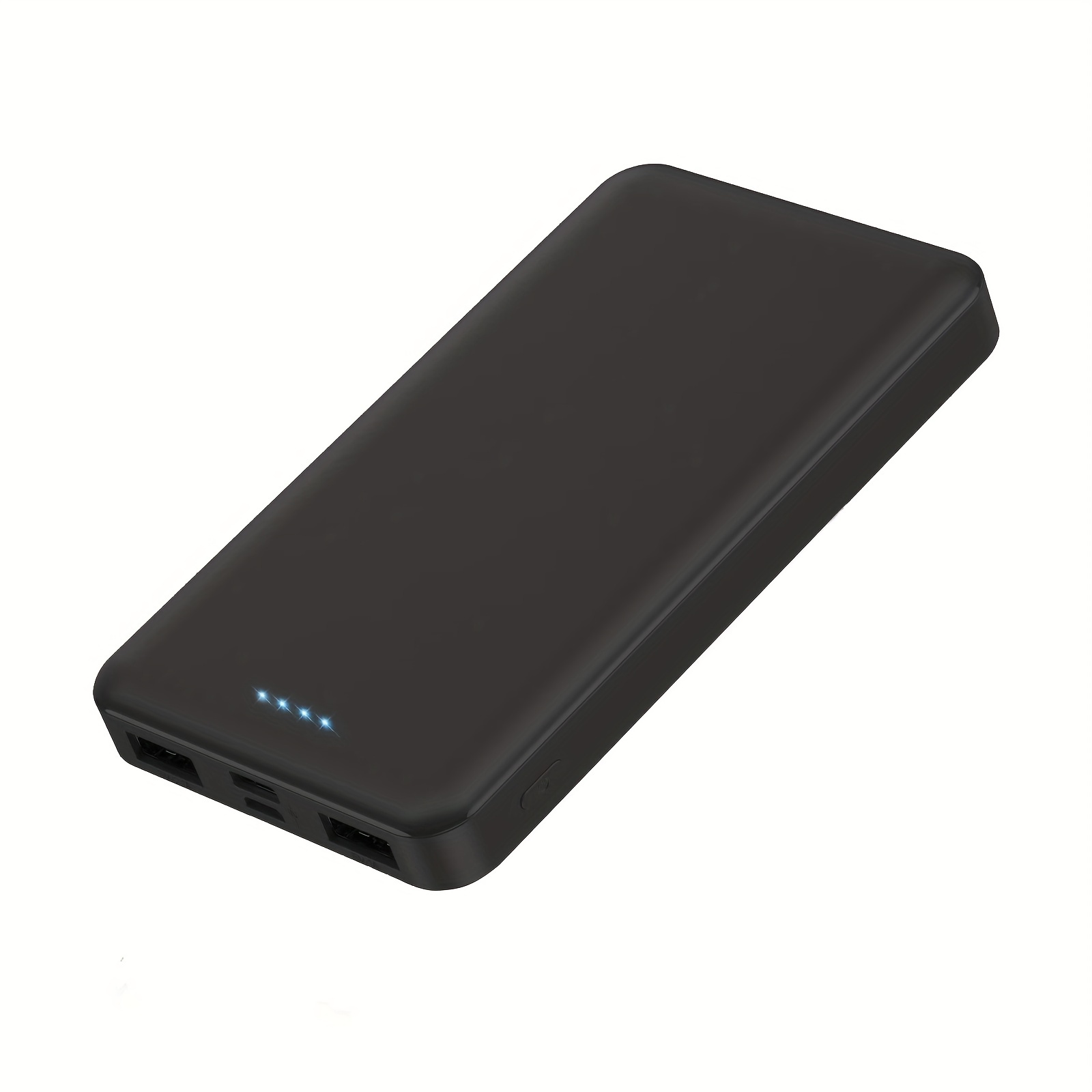  Cargador portátil de batería de 10000 mAh, paquete de 2:  cargador de teléfono portátil ultra delgado con entrada USB C y 2 salidas  de carga de respaldo de carga externa compatible