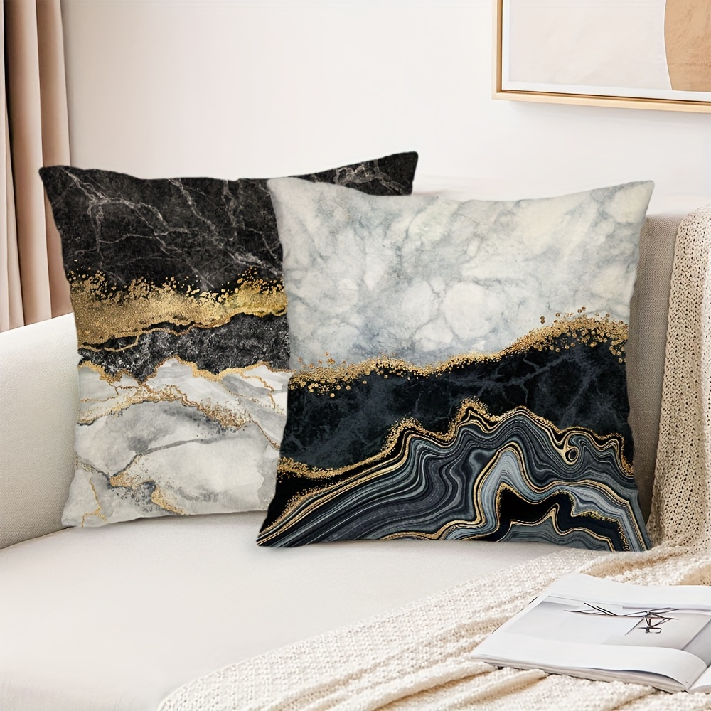 Marble best sale pillow covers