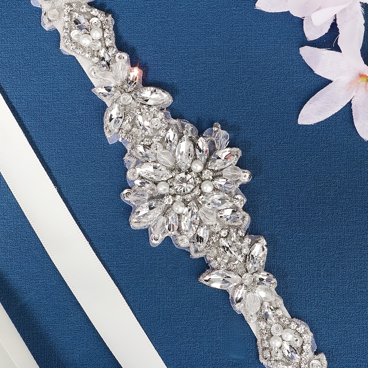 Hand-Beaded Luxury Imported Rhinestone Wedding Belt Bridal Girdle