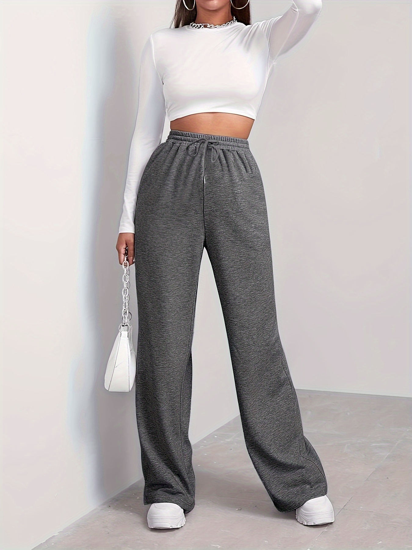 High Waisted Baggy Low Waist Sweatpants For Women Warm, Thicken