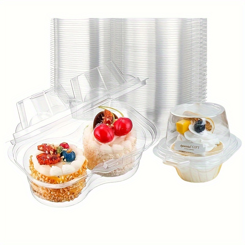12 Cavity Stackable Cupcake Container with Deep Dome - 25/Pack