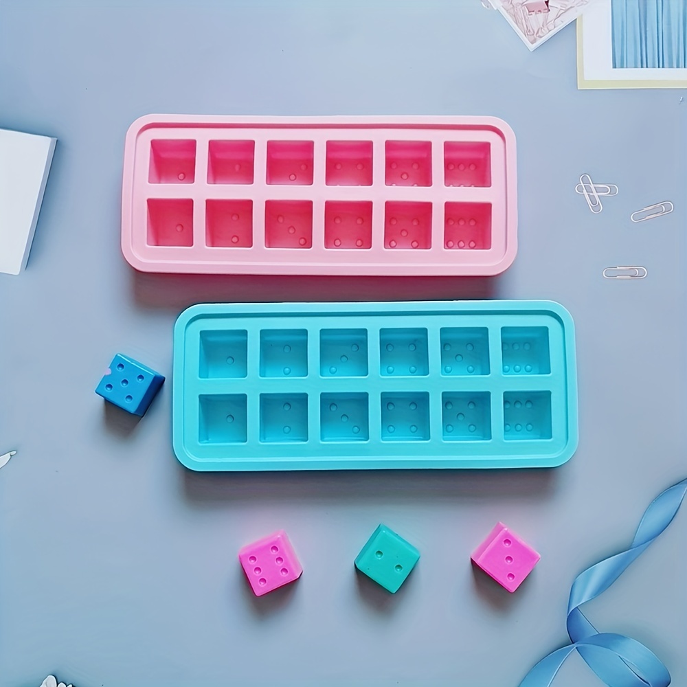 Diy Dice Shaped Ice Mold Trays Chocolate Cake Moulds