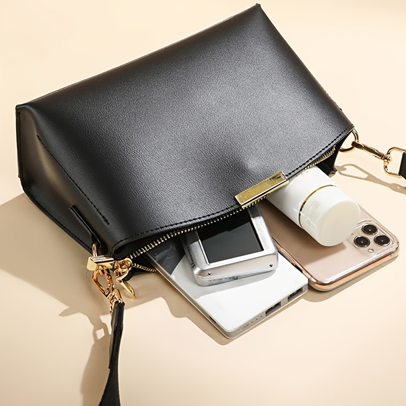 Classic Solid Crossbody Bag Women's Work Purse
