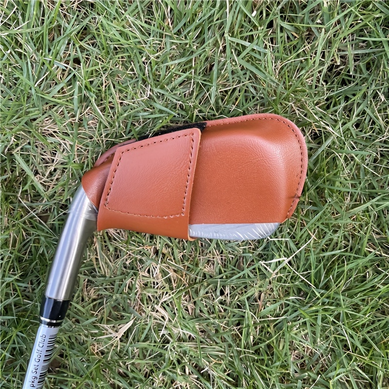 Leather Golf Iron Cover, Golf Club Head Cover - Temu