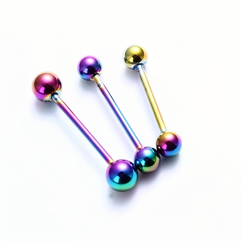 2pcs Titanium Steel Body Piercing Set for Men