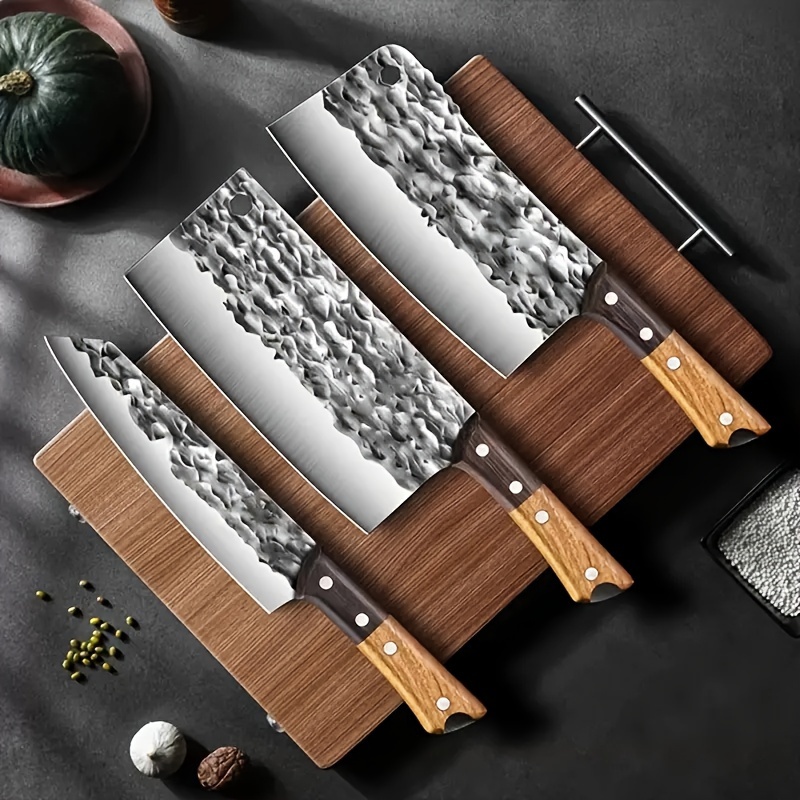 Stainless Steel Kitchen Knife Set Combination Kitchen Knife - Temu