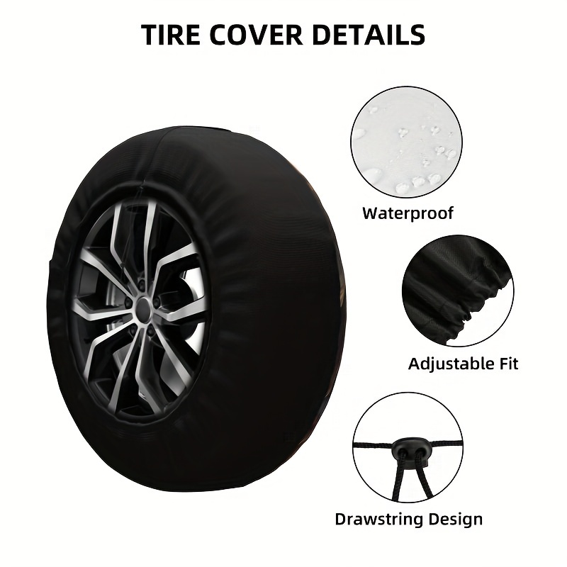 Dog Spare Tire Cover Weatherproof Wheel Protectors Universal Fit For Trailer  Rv Suv Truck Camper Travel Trailer Temu