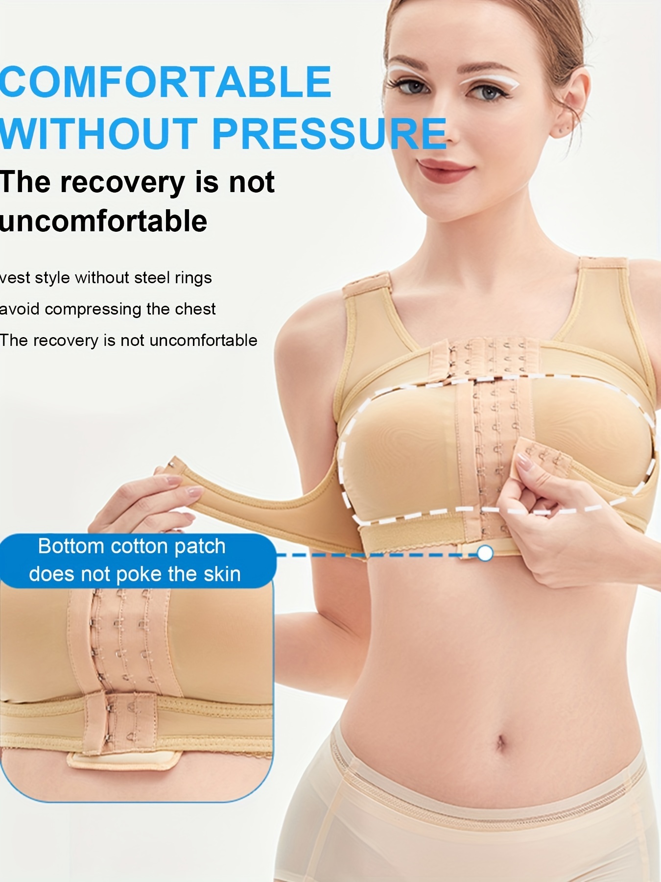 Women Wmbra Posture Correcting Bra, Wireless Push-up Underwear