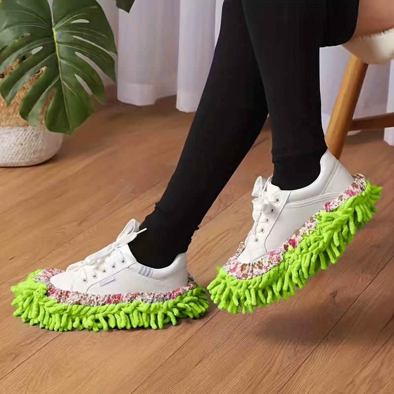 Zapatillas de mopa antipolvo multiusos, cubierta de zapatos de