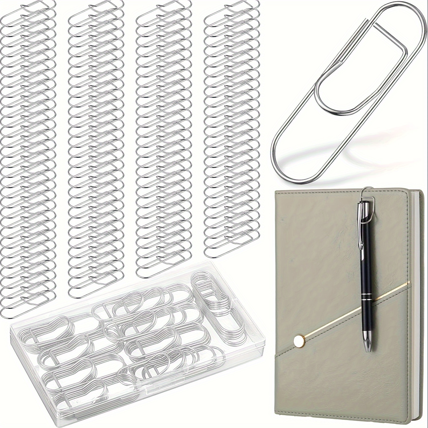 Retro Pure Copper Stainless Steel Pen Clip Tn Notebook Multi - Temu