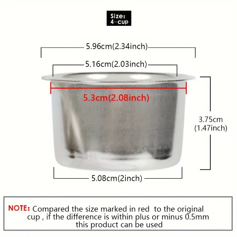 Non pressurized Coffee Filter Cup For Breville Delonghi - Temu