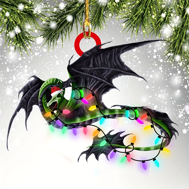 Acrylic Dragon Baby Hanging Ornament Cute Car Hanging Decorations Christmas