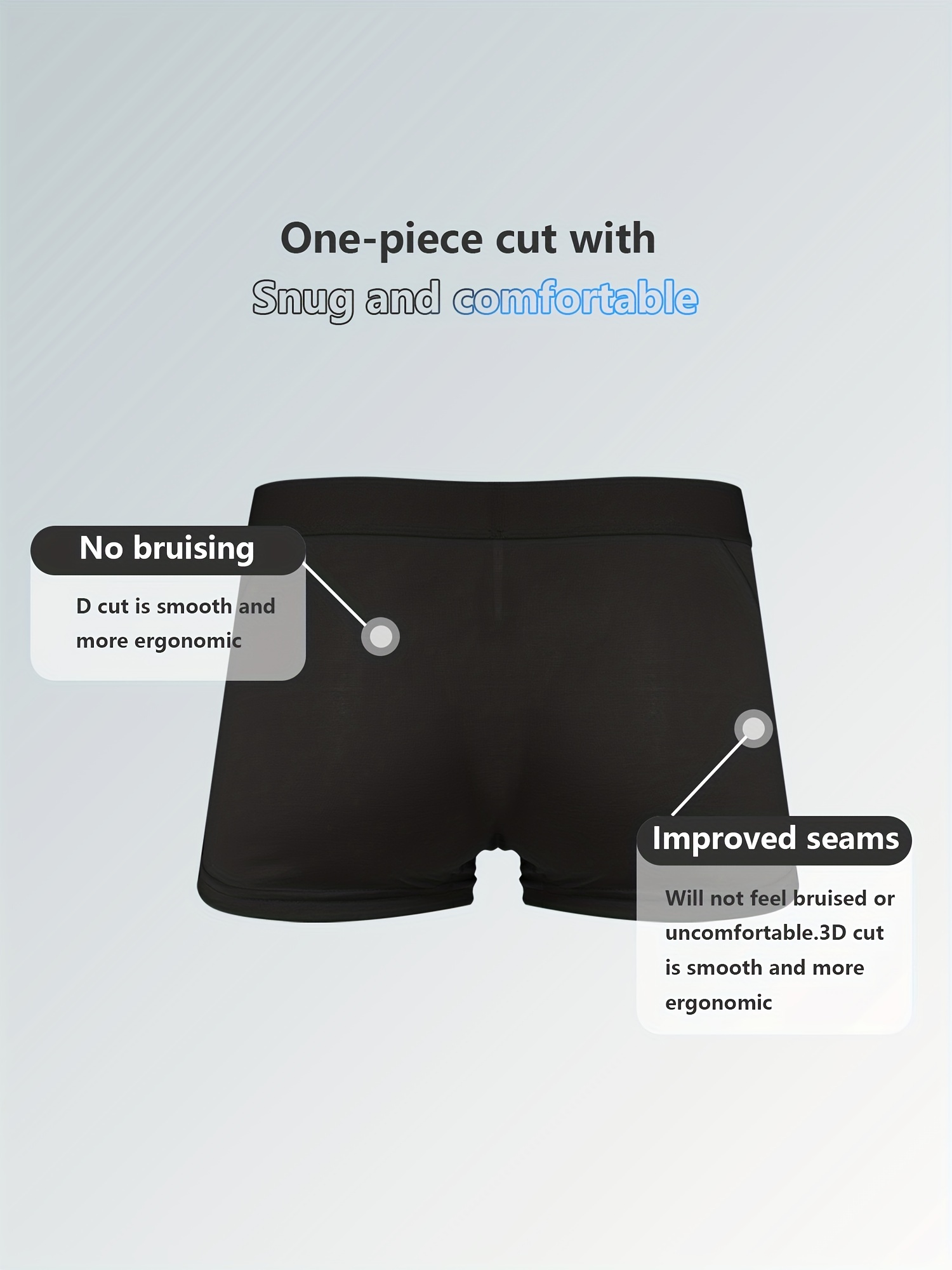 Natural Feelings Mens Underwear Modal Boxer Briefs 9 Inch Long Leg