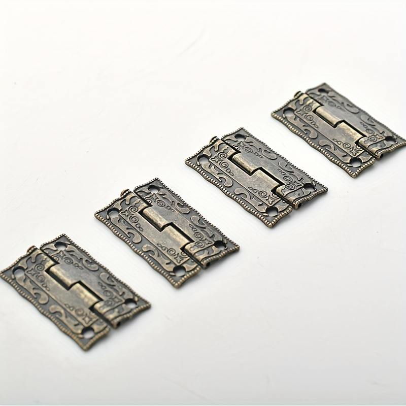 4pcs - VERY SMALL hinges - Doll House MINIATURE hinges - VERY TINY SMALL  HINGE