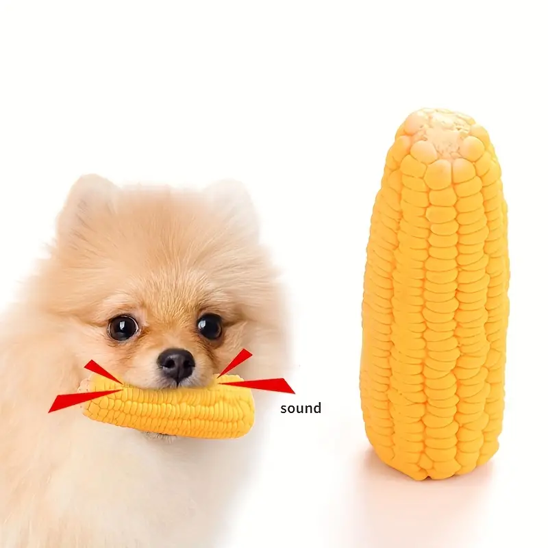 Corn Design Durable Dog Chew Latex Toys