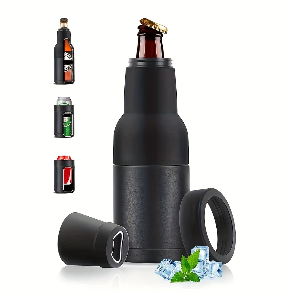 4-in-1 Stainless Steel Double-layer Can Beer Cooler With Bottle