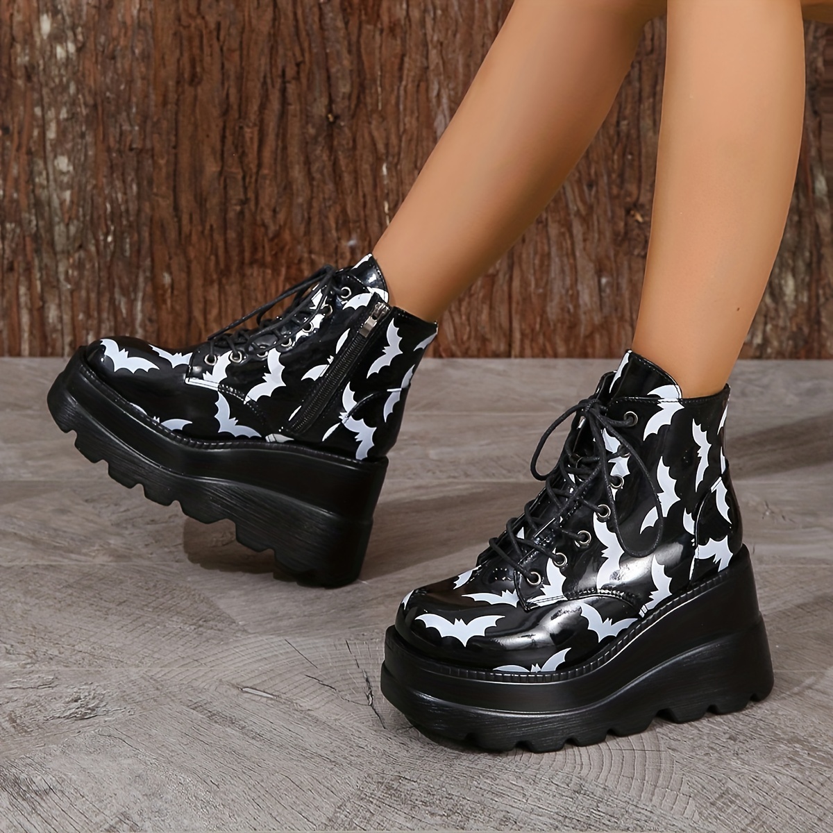 Women's Fashion Cool Style Y2k Medium Top Platform Boots - Temu