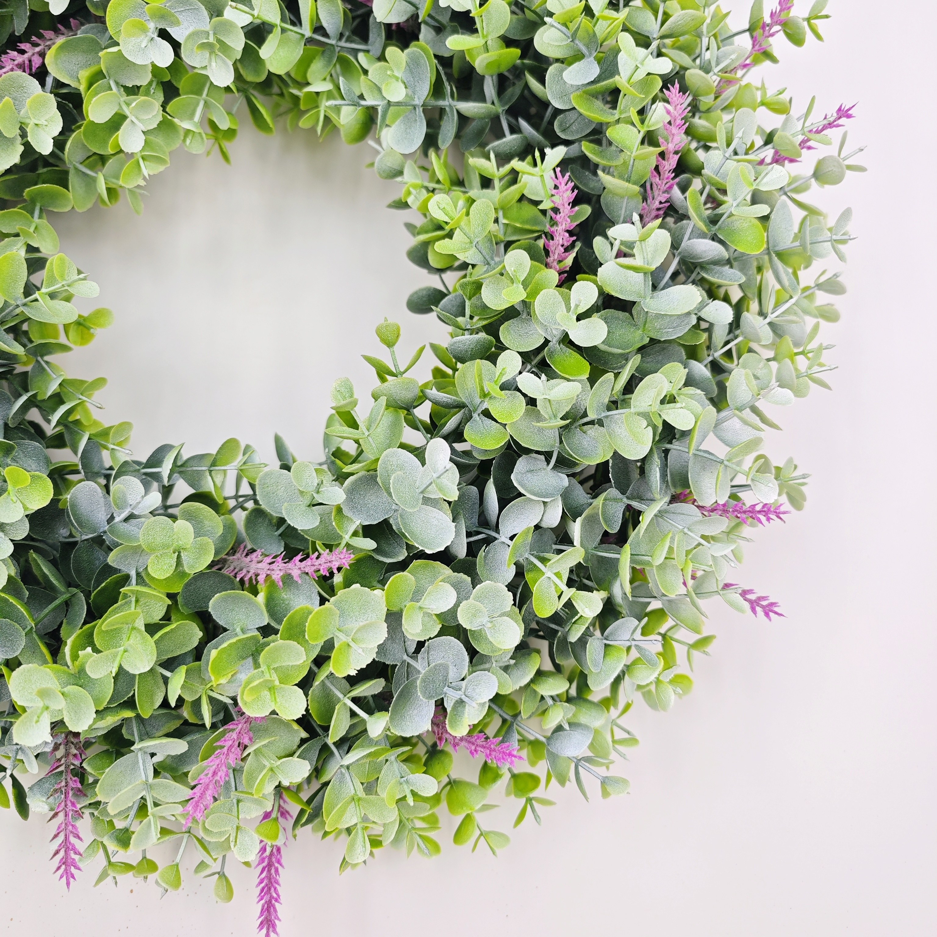 1pc, Spring Eucalyptus And Lavender Wreath For Front Door, Year