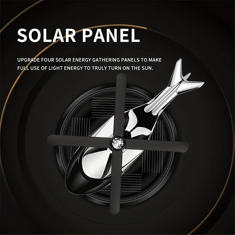 Car Air Freshener Solar Energy Rotating Helicopter Design - Temu