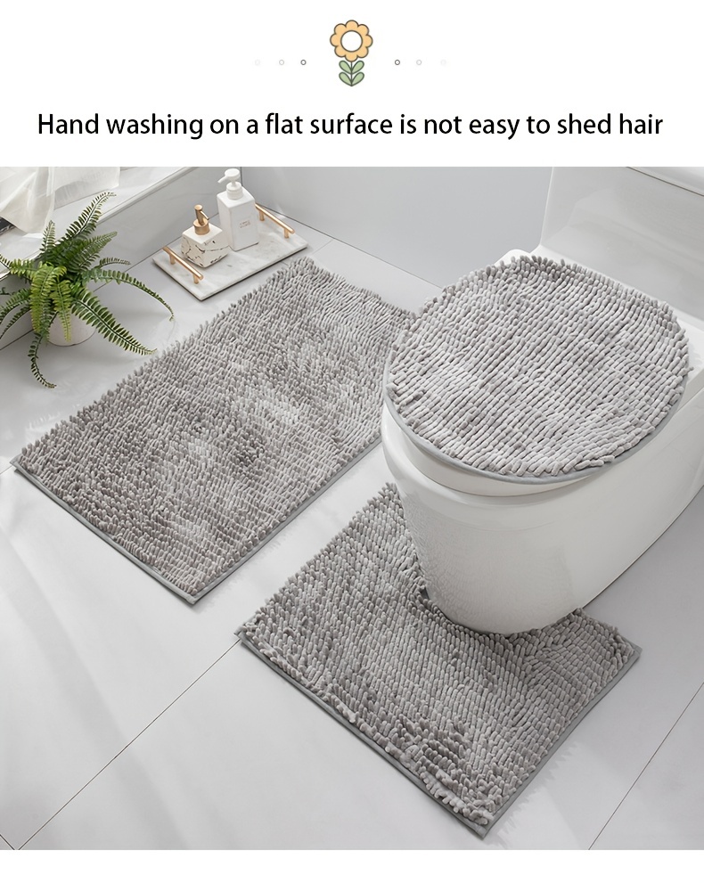 Non Slip Bath Mat Bathtub, 3pcs Bathroom Anti Slip Bath