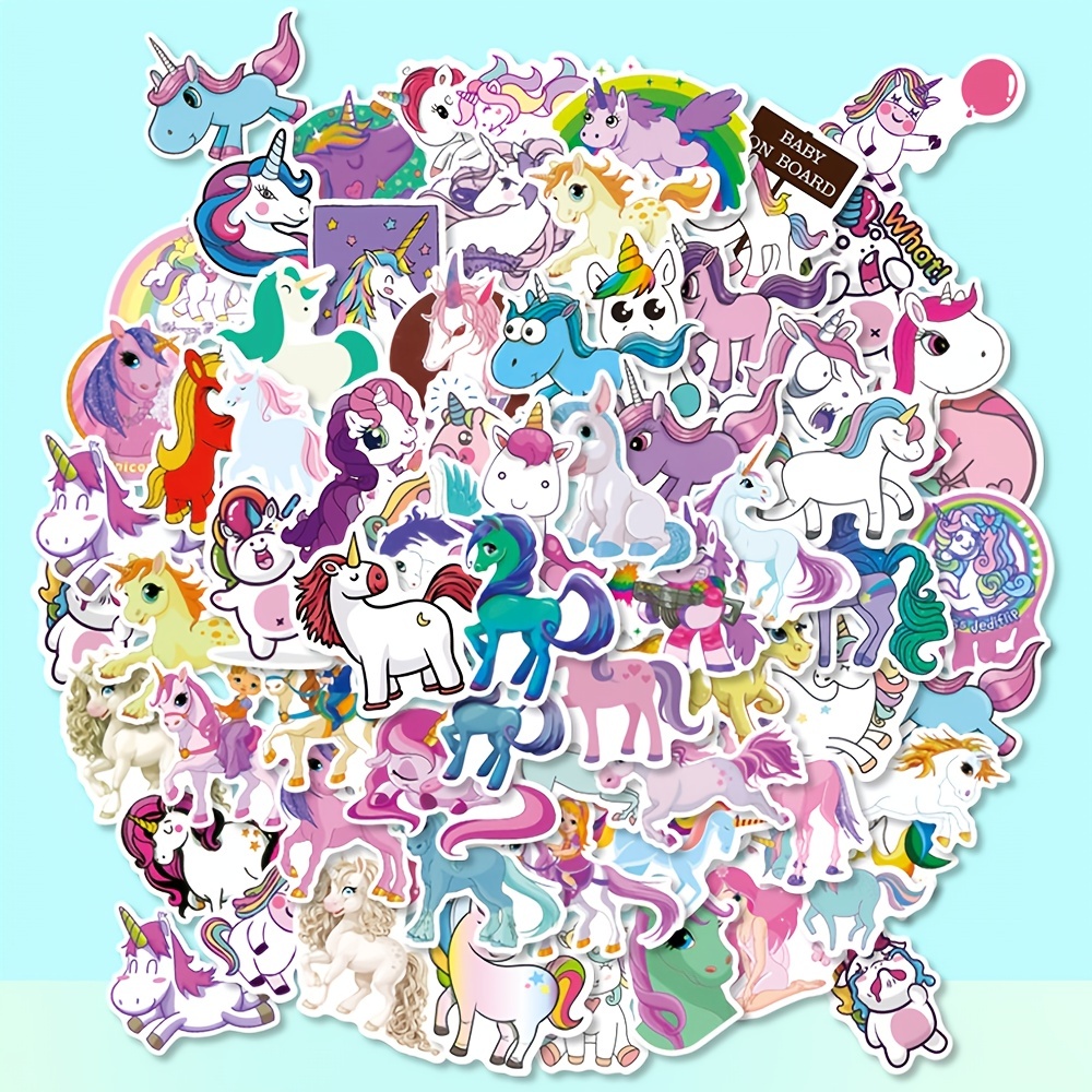 Unicorn Stickers Waterproof Vinyl Stickers For Water Bottles - Temu