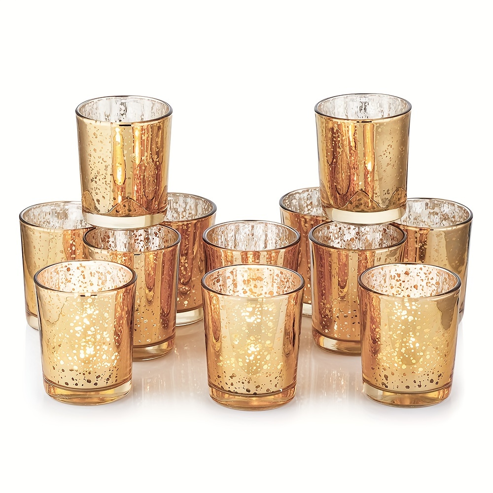 Gold Votive Candle Holders