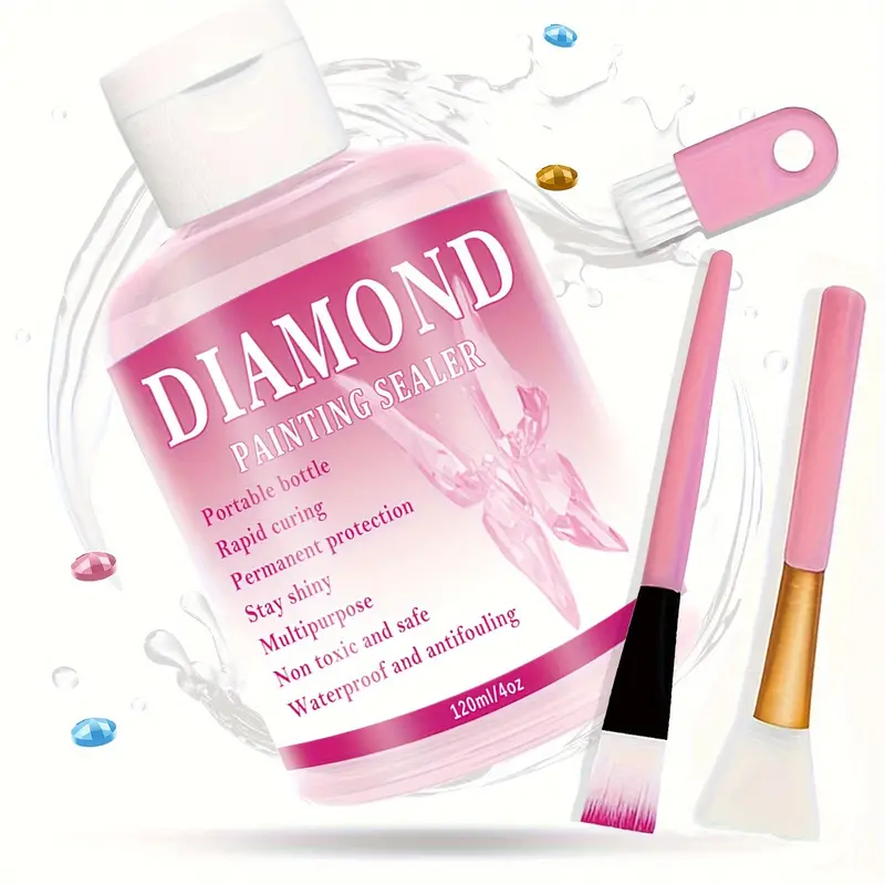 Diamond Painting Sealer Diy Diamond Art Sealer Glue 5d - Temu