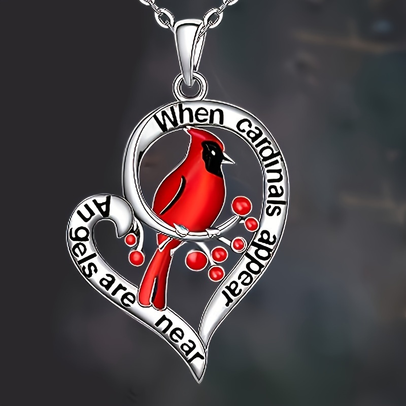 Cardinal Necklace | Unique Beaded Jewelry by Nancy