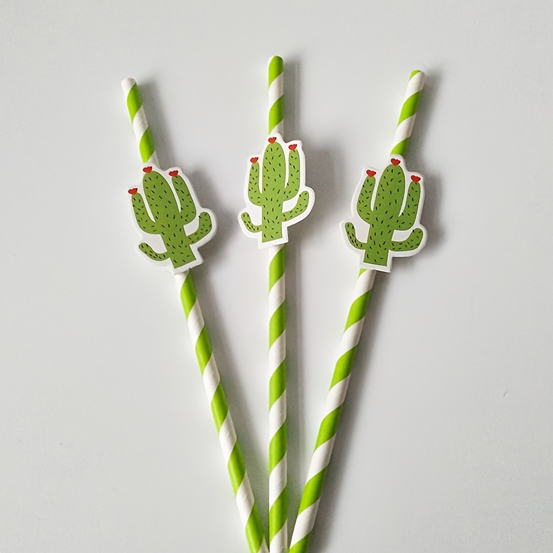 Cactus Party Straws