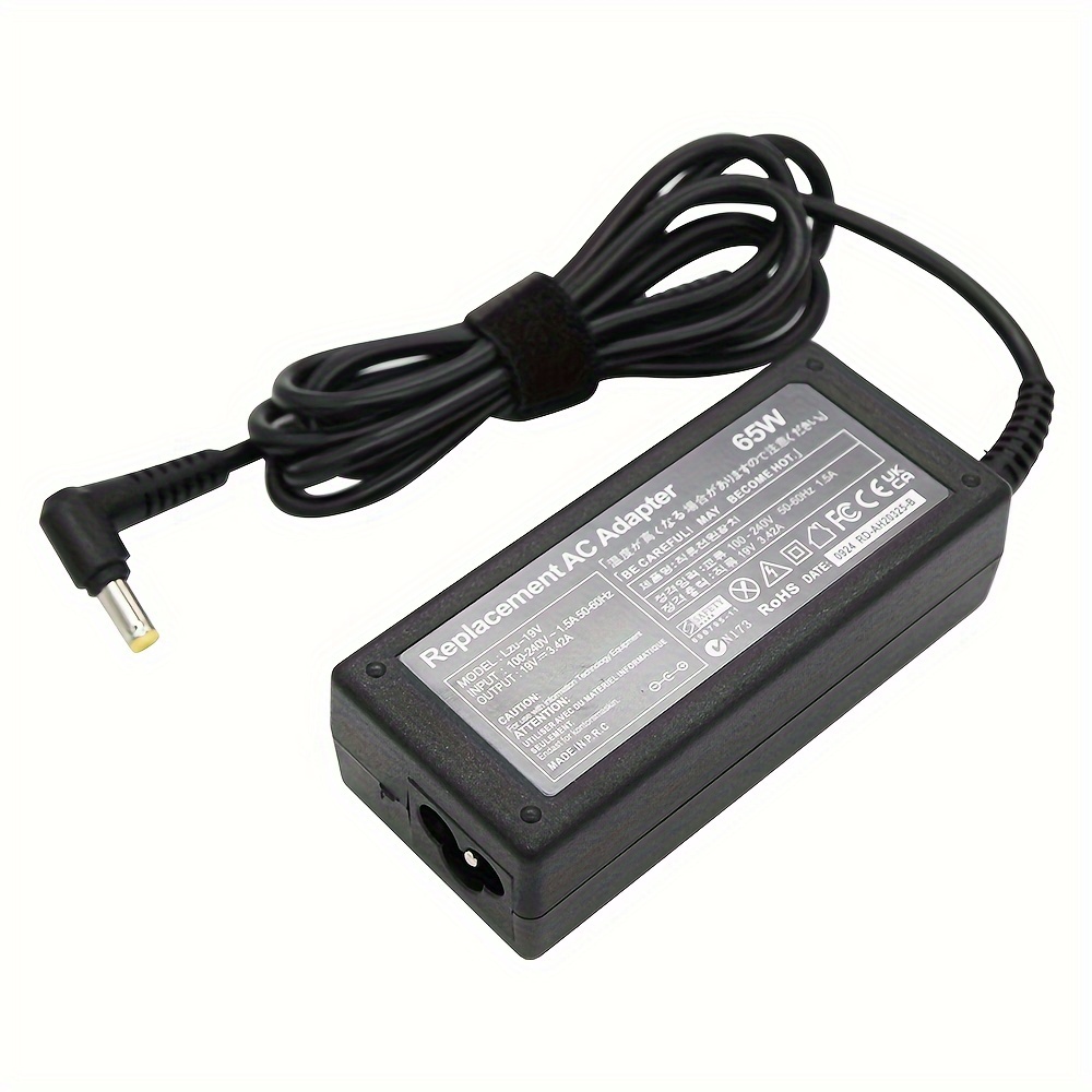 Power Adapter For Computer Input AC 100-240V 50/60Hz / Output: 19V 3.42A 65W