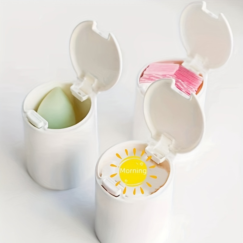 Mini Plastic Storage Box With Lid Dustproof Pop Up Stationery Object Storage