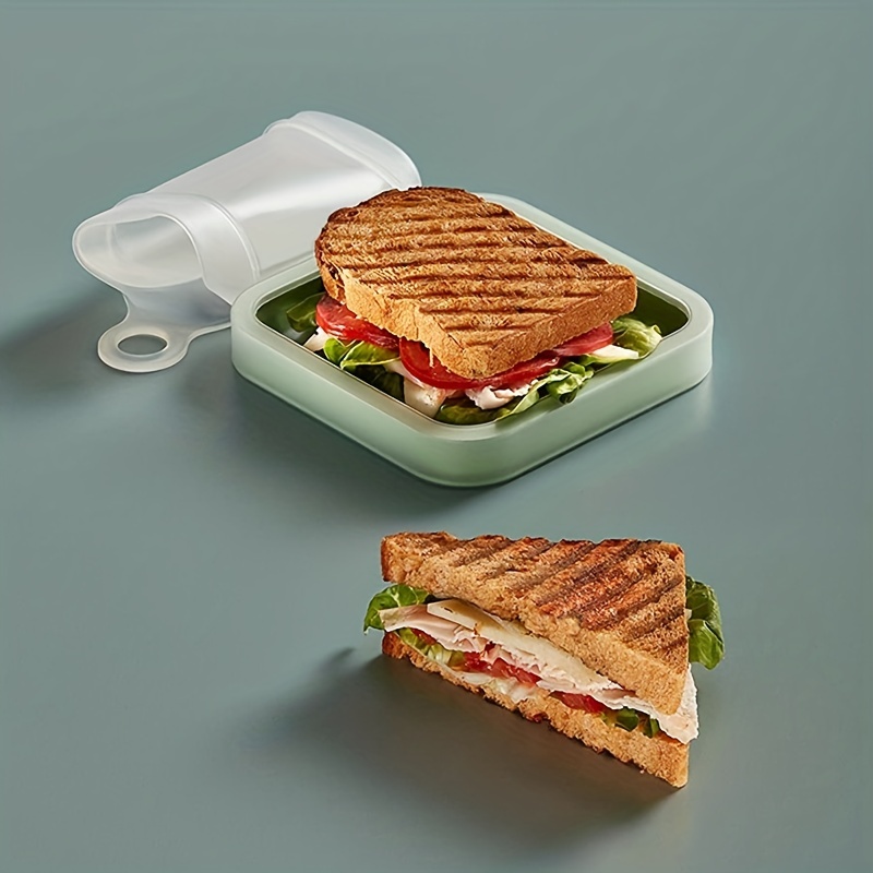 Portable Lunch Box Toast Bread Sandwich Box Bento Box - Temu