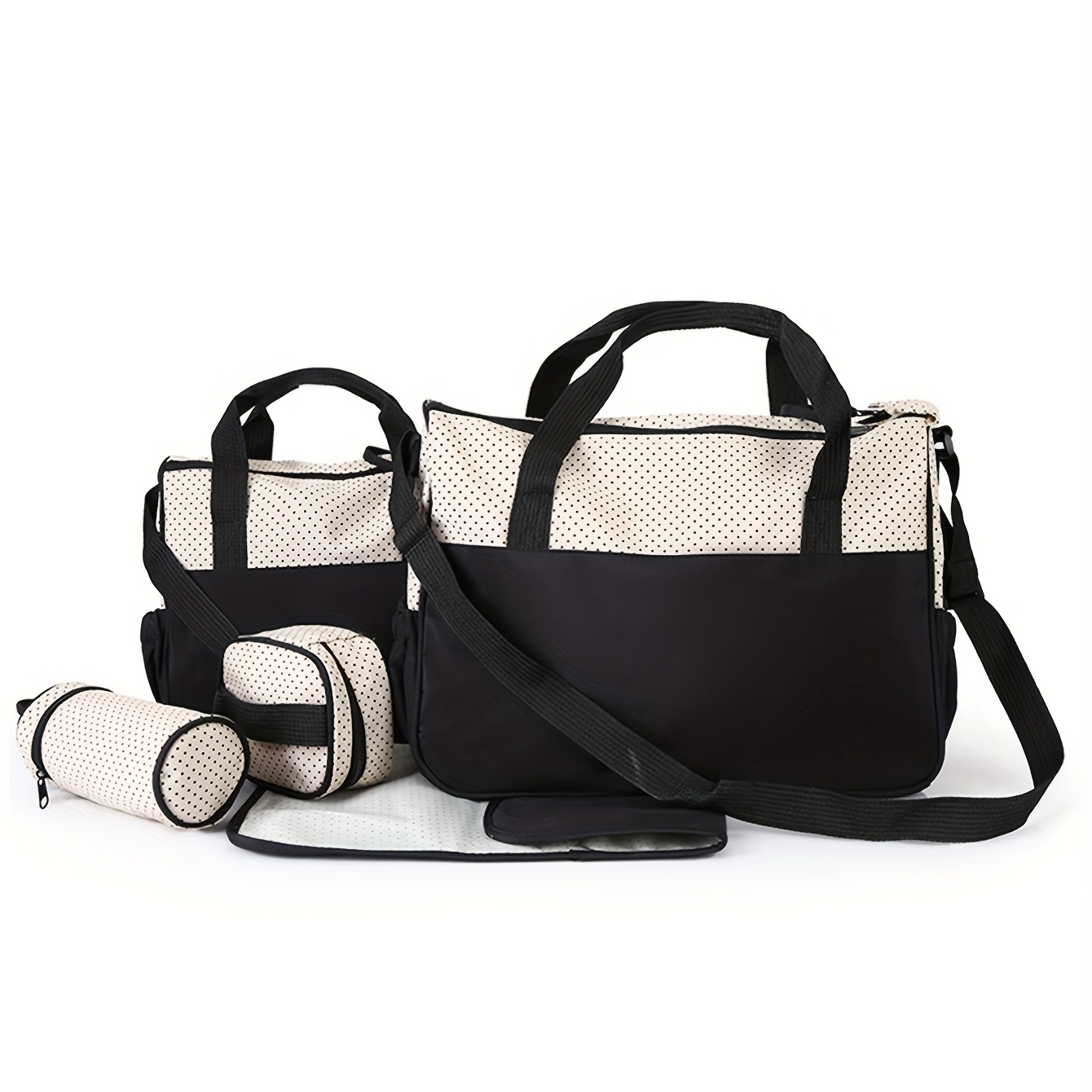 Hot Oblique Span Waterproof Mommy Bag Set, 5pcs