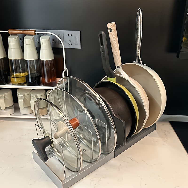 Multi purpose Pot Organizer Rack For Kitchen Expandable Pot - Temu