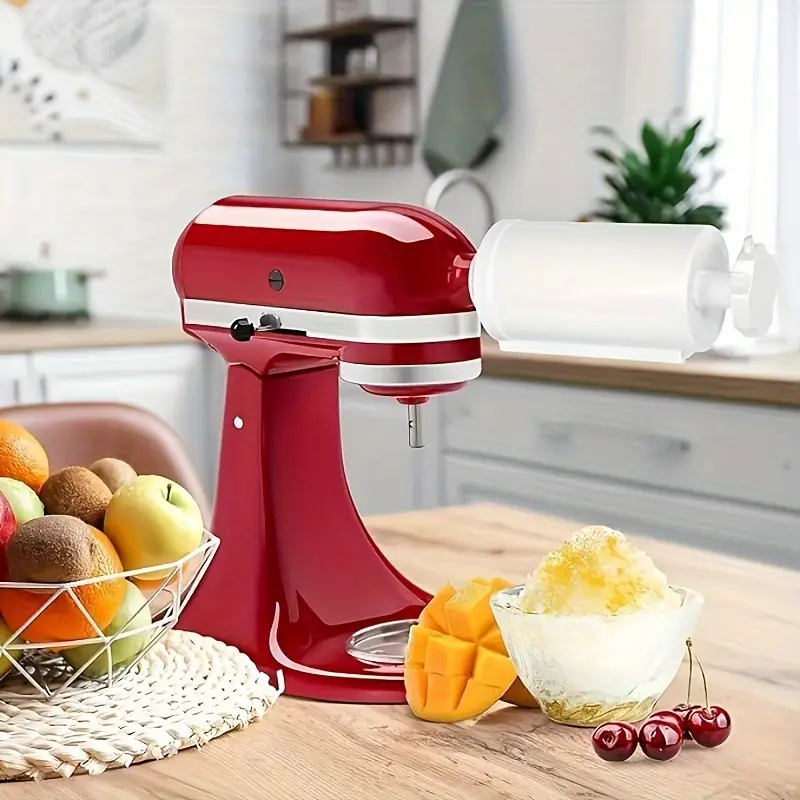 KitchenAid vertical mixer shaving ice accessories, equipped with 8 ice  molds, ice shaver accessories, snow cone accessories/making machine can be  manu