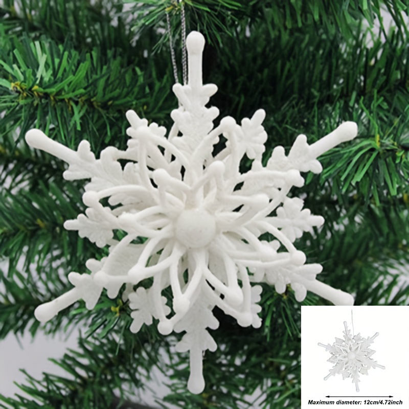 Decoration Pendant Snowflake Accessories Mini Christmas Tree - Temu