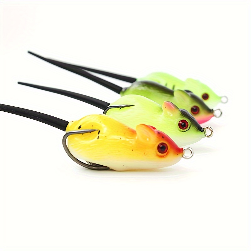 1pc 5.5cm/10.5g Lure Soft Lure Simulation Mouse Lure Double Hook