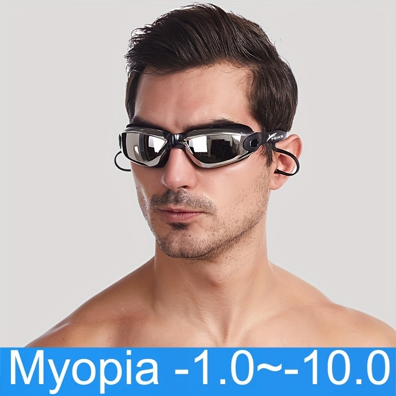 Gafas de natación Hombre Silic Uv Adjable Gafas de natación con tapones  para los oídos Hombres Mujeres Gafas