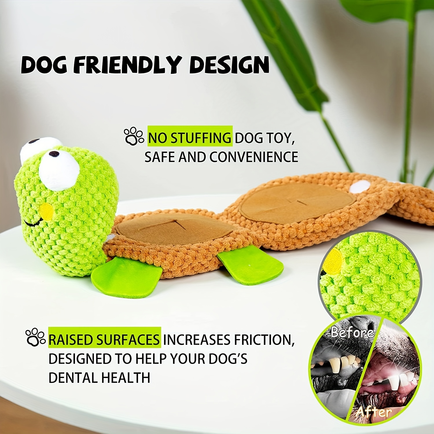 1 PC Dog Puzzle Toys - Enrichment Treat Dispensing Squeaky Crinkle Snuffle  Smart Dog Toy, Dog Toys For Boredom And Stimulating, Durable Plush No Stuff