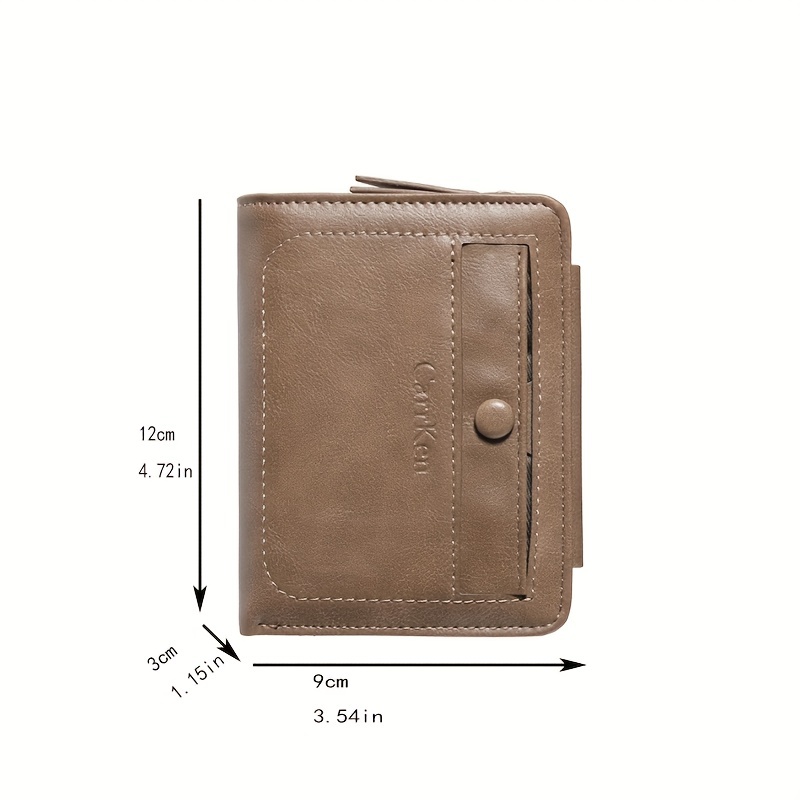 new multi function multi card card holder trifold large capacity wallet with zipper coin purse for men details 4