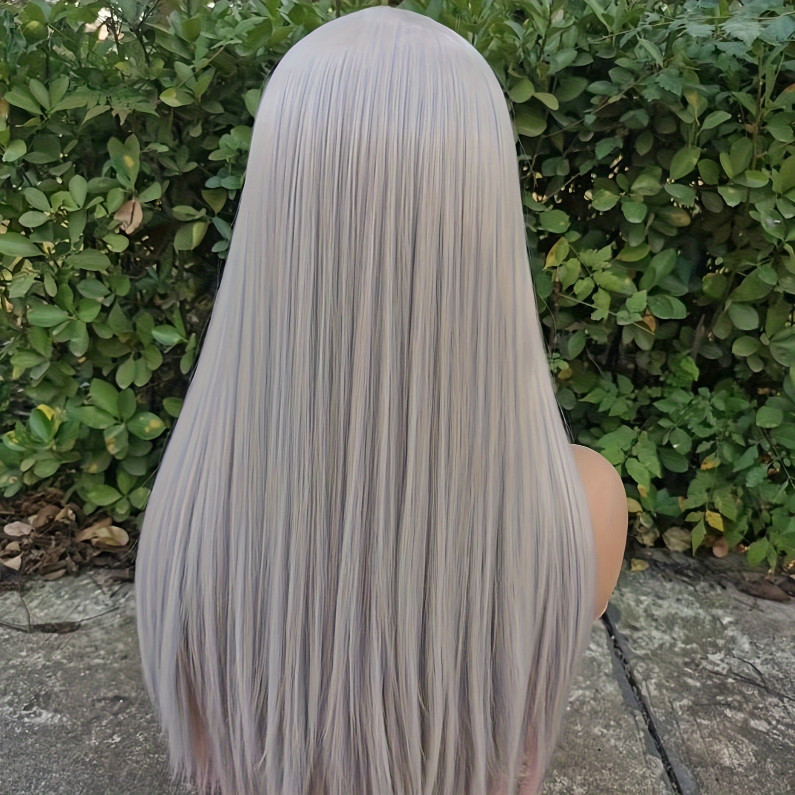 Natural Straight Hair in Ash