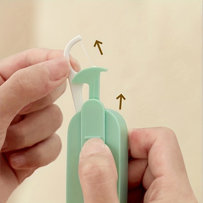 Portable Dental Floss Box Disposable Storage Automatically Pops Up