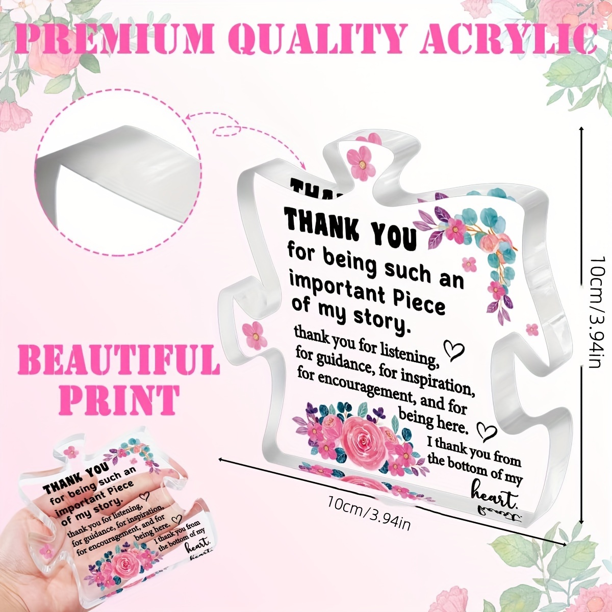 Acrylic Party Favors Thank You Gifts Inspirational Gifts - Temu