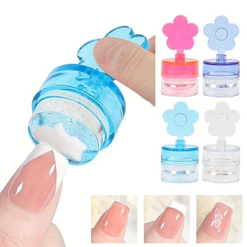 Transparent Silicone Nail Art Stamping Kit Clear Silicone Nail