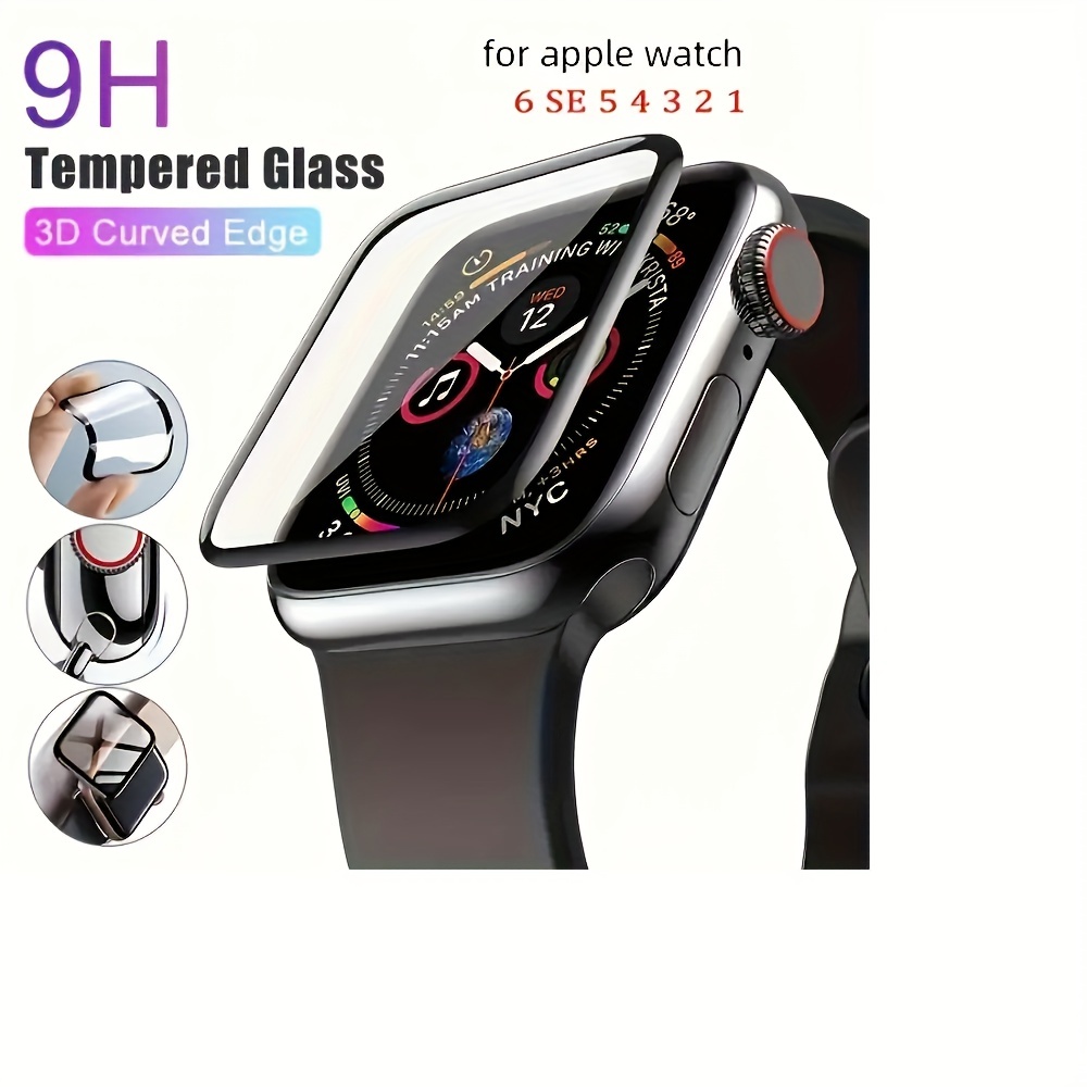 Fr Apple Watch Series 9 8 7 3D Edge Tempered Glass Full Screen Protector 41/ 45mm