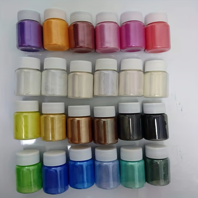 1 Set Pearlescent Mica Powder for Epoxy Resin Pigment 8/12/15/24
