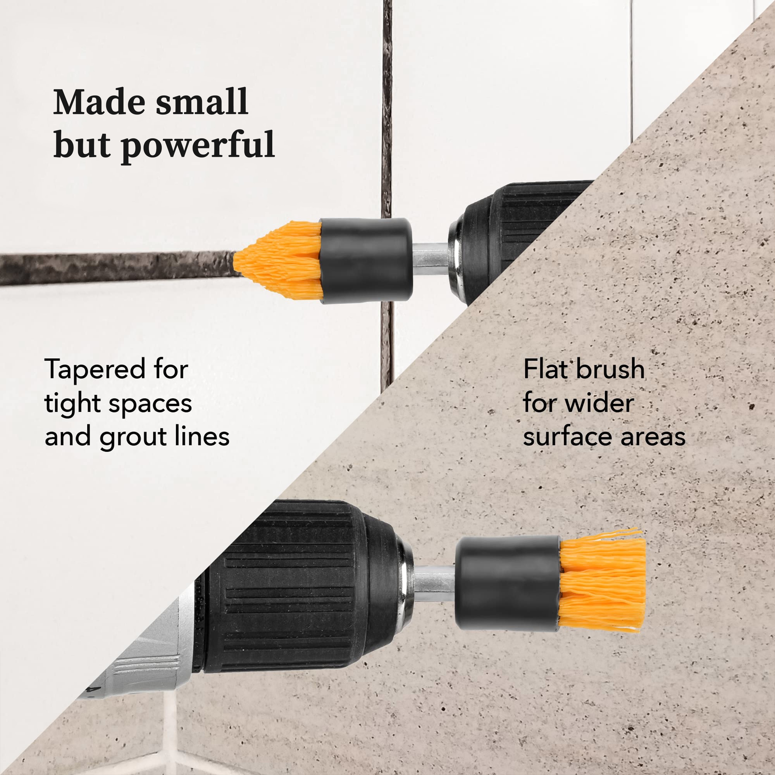 Mini Power Scrubber Cleaning Kit Drill Brush Attachment Set With