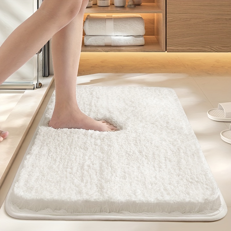 Alfombras de baño grises – Alfombras de baño suaves y grandes, alfombra de  baño absorbente de agua, alfombra de ducha para inodoro, puerta, cocina